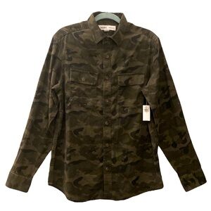 NWT camouflage button down collar long sleeve shirt